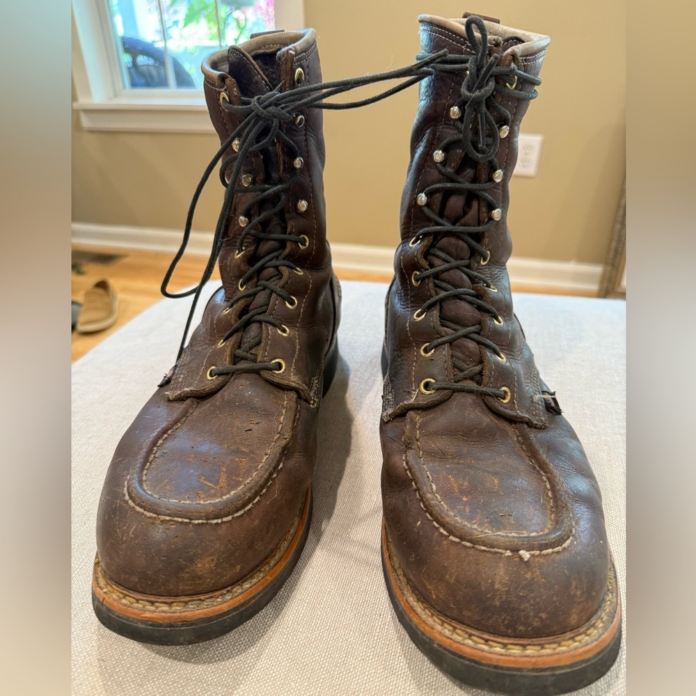 Mens thorogood fly away 8 inch boot moc non safety toe 13w preowned